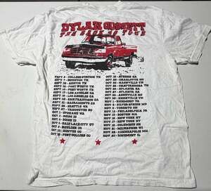 Dylan Gossett The Back 40 Tour White Graphic Concert T-Shirt